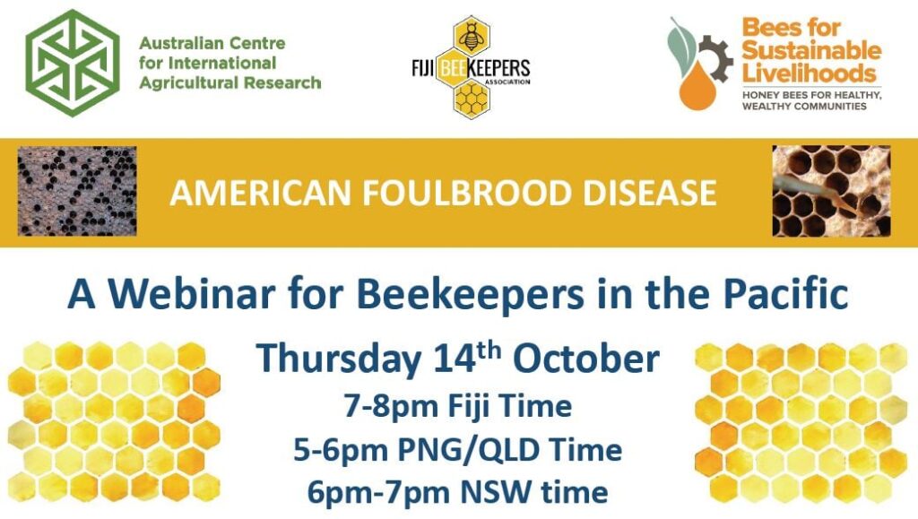 Beekeepers are invited to a live 'webinar' on managing American Foulbrood Disease (AFB) in honey bee colonies. This webinar will be delivered by Australian (NSW) Bee Biosecurity Officer Rod Bourke.