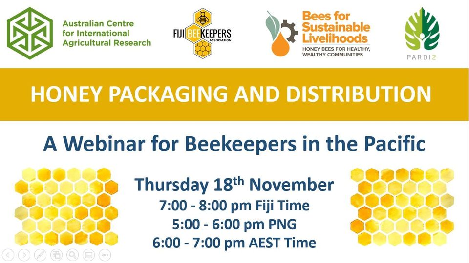 Honey Packaging And Distribution Webinar - Thursday 18th November 2021